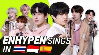 K-POP STARS sing in THREE Languages | THAI/INA/SPN | ENHYPEN | TRANSONGLATION