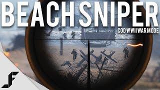 BEACH SNIPER - Call of Duty WW2 War Mode