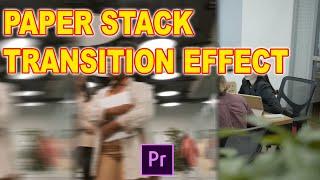 PAPER STACK TRANSITION EFFECT - Premiere Pro tutorial in Hindi | Infotech  Gyan | C/O Tech