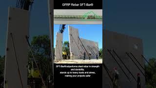 Watch how #GFRP #rebar SFT-Bar® outperforms #steel rebar in strength and #durability.