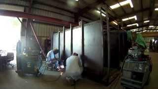 B&L Cremation - Crematory Manufacturing: Steel Frame