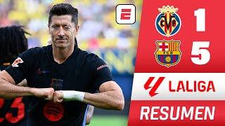 BARCELONA GOLEÓ 5-1 a VILLARREAL. DOBLETE de LEWANDOWSKI y RAPHINHA. TER STEGEN, LESIONADO | La Liga