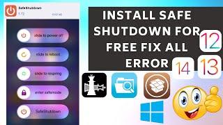 Install Safe Shutdown | iOS12| iOS13 | iOS14| Free With Filza Fix All Error