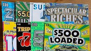 $160 in NC Scratch-offs! Mr. Cat Picked Some GOOD TICKETS!‍⬛