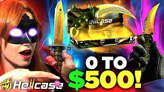 I GOT 0 TO $500 ON HELLCASE !?| Hellcase Promo Code 2024 | Hellcase Case Opening |