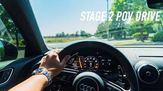 RIPPING THE STAGE 2 AUDI RS3 - POV DRIVE