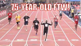 75-Year-Old Charles Allie of Houston Elite runs 13.96 100m FTW! 