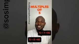 multiples of 5. #maths #education #learning #multiples #five #viralshorts