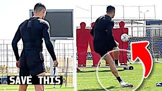 Cristiano Ronaldo Free Kick Challenge vs Al Nassr Players 