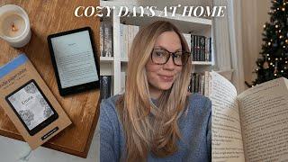 cozy home vlog  kindle paperwhite unboxing, lots of hobbies, new hair & more