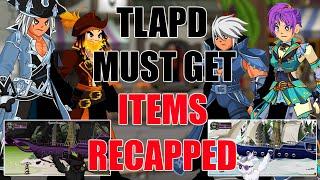 AQW Must Get TLAPD Items Recapped! 20 Maps! | Boss Drops - Seasonal Gear - Merge Shops - Houses!