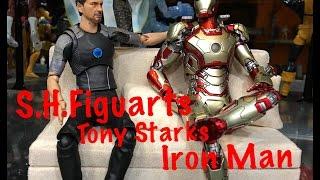 S.H.FigureArts Tony Stark Iron Man Bandai Action Figure Toy Review