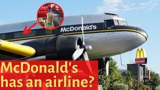 TOTALLY SERIOUS FLIGHT REVIEW of Air McDonald's DC-3: World's Coolest McDonald's - Taupo New Zealand