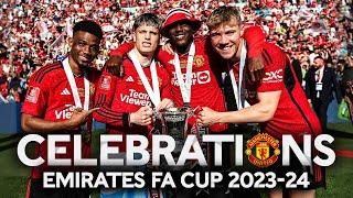  FULL CELEBRATIONS! | Trophy Lift & Full-Time Scenes | Manchester United | Emirates FA Cup 2023-24