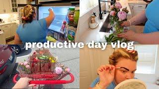 PRODUCTIVE VLOG: Cleaning, Dog Bath, Grocery Shopping, and More!