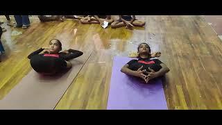 Tamilnadu sports University yogasana championship s. SHAHANNA & pooja sri