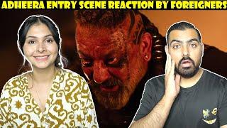 KGF Chapter 2 Adheera Entry Scene Reaction by Foreigners | KGF Chapter 2 Full Movie Reaction Part 3