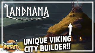 NEW Settlement Builder!! - Landnama - Viking Survival Colony Sim City Builder