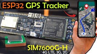 GPS Tracking System using ESP32 and SIM7600G-H 4G LTE with Google Maps through Text Message