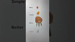 Draw chair #art #tutodessin #drawing #satisfying #painting #easydrawing #tutorial #howtodraw