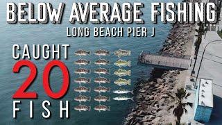 Long Beach Fishing Pier J | Caught 20 Fish! | Calico Bass, Spotted Bass, Sand Bass, Smelt & Mackerel