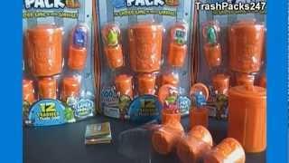 Opening a Trash Pack Series 2 12-pack with 135 Junkclops & 61 Trash Tube