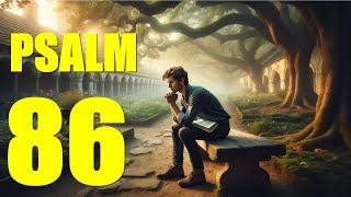 Psalm 86 Reading: A Prayer of David (With words - KJV)