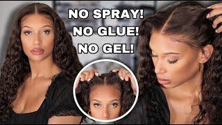 WOW! COMPLETELY GLUELESS WIG! For Beginners & Hair Growers, No SPRAY! No Gels! NO CLOSURE!