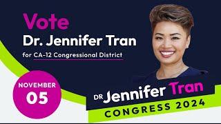 Vote Jennifer Tran for California 12th Congressional District on Nov. 5th