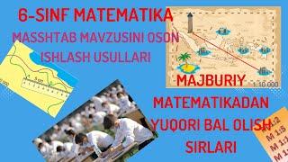 6 sinf matematika  darsligi  Masshtab mavzusini 5 mashqi yechimi