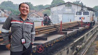 MELIHAT KLB REL LEBIH DEKAT MALAH KETEMU MASINIS KERETA CEPAT ASLI INDONESIA !