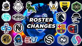 EVERY RLCS X ROSTER CHANGE | All NA & EU RLCS ROSTERS LOCKED FOR RLCS10