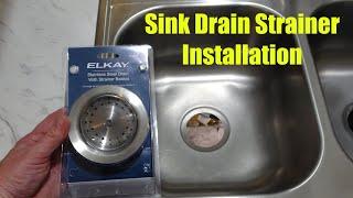 How to Install a Sink Strainer / Kitchen Sink Drain Strainer with Strainer Basket