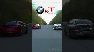 "BMW" VS "TESLA"!#shorts  #automobile #car #bmwengine#edit