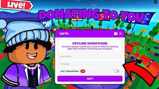 Live - Donating Robux To EVERY Viewer I Can  (Pls Donate)