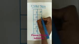 5 Table trick #math #trending #shorts #youtubeshort