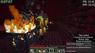 Minecraft 1.14 Speedrun in 22:16 | Random Seed Glitchless Any%