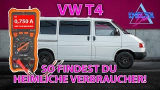 VW T4 measuring the idle current and finding consumers | Detecting leakage current in the car | W...