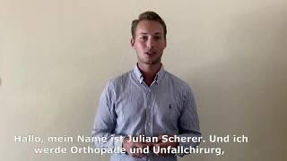 DGOU "Stimmen aus O und U": Julian Scherer, Universitätsspital Zürich (USZ)