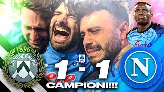  CAMPIONI D’ITALIA!!!  UDINESE 1-1 NAPOLI | LIVE REACTION NAPOLETANI AL MARADONA HD