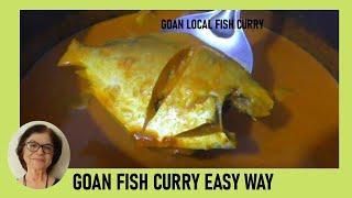 Easy Goan Fish Curry / Easy Pomfret Fish Curry / No Oil / How to Make