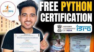 ISRO Launched Free Python Certification Course in 2024 | Learn AI, ML & Python Programming Online