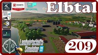 PC LS22 Elbtal #209 "der zweite Drescher braucht auch Diesel" Singleplayer