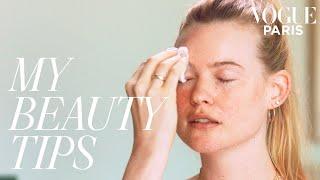 Behati Prinsloo's express morning skincare routine | My beauty tips | Vogue Paris