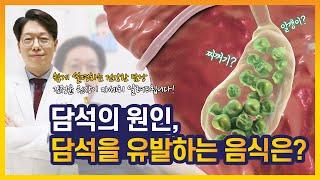 복통, 소화불량이 있다! 역류성 식도염으로 착각하기 쉬운 이 질환은? (담석 원인, 담석 증상, 담석 유발 음식)