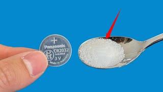 Revive Dead Batteries with Just a Spoon of Saltボタン電池を塩で復活させる方法소금 한 스푼으로 배터리 되살리기舊電池救活法只需一勺食鹽