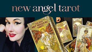 Golden Art Nouveau Tarot - Full Flip Through Unboxing Review