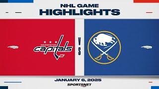 NHL Highlights | Sabres vs. Capitals - January 6, 2025