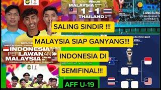 Komentar Fans Malaysia Dan netizen Indonesia usai Malaysia dipertemukan dengan Indonesia, AFF U-19