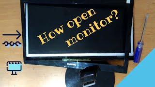 How to open the monitor for repair or cleaning